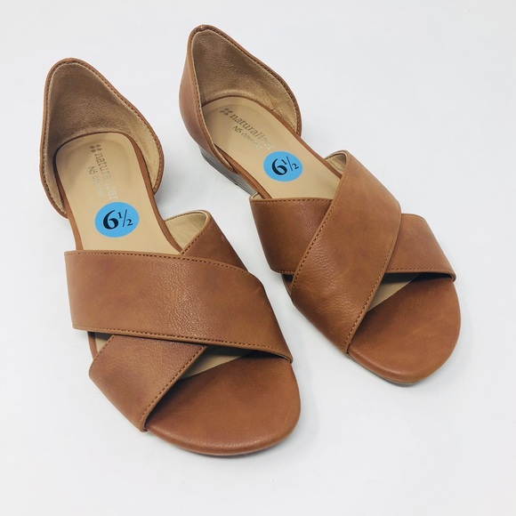 naturalizer open toe flats